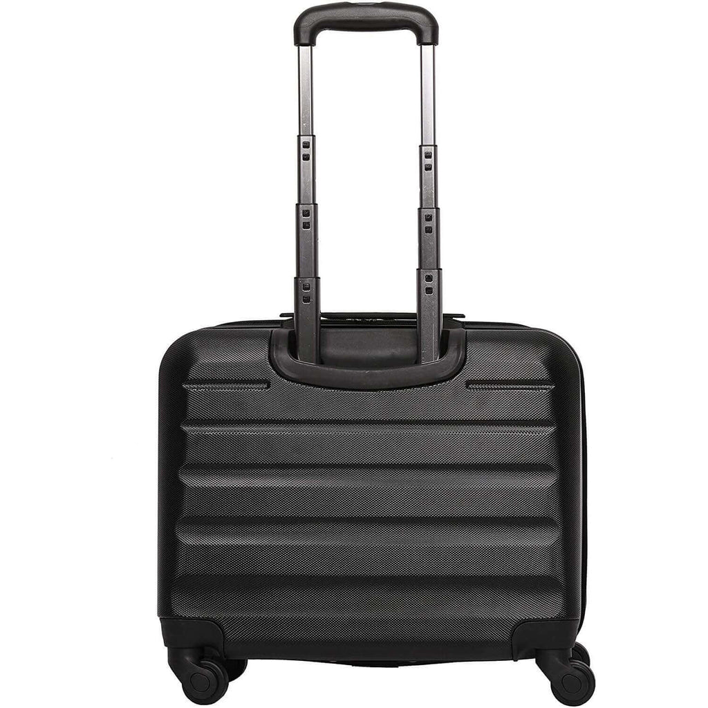 Aerolite Hard Shell Rolling Padded Laptop Case Bag on 4 Wheels - Fits ...