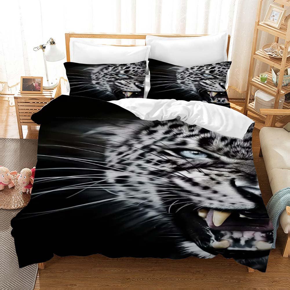 snow leopard quilt cover