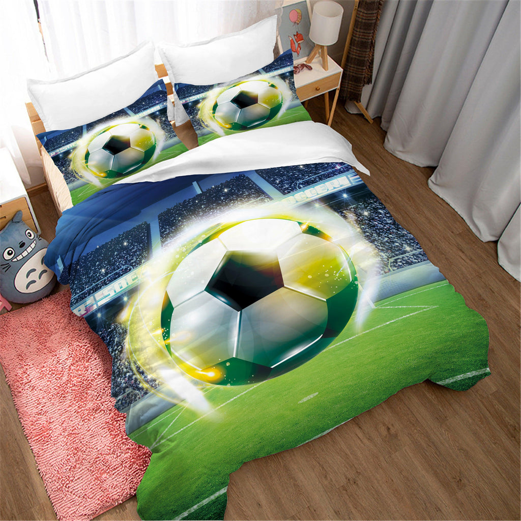 3d football duvet cover