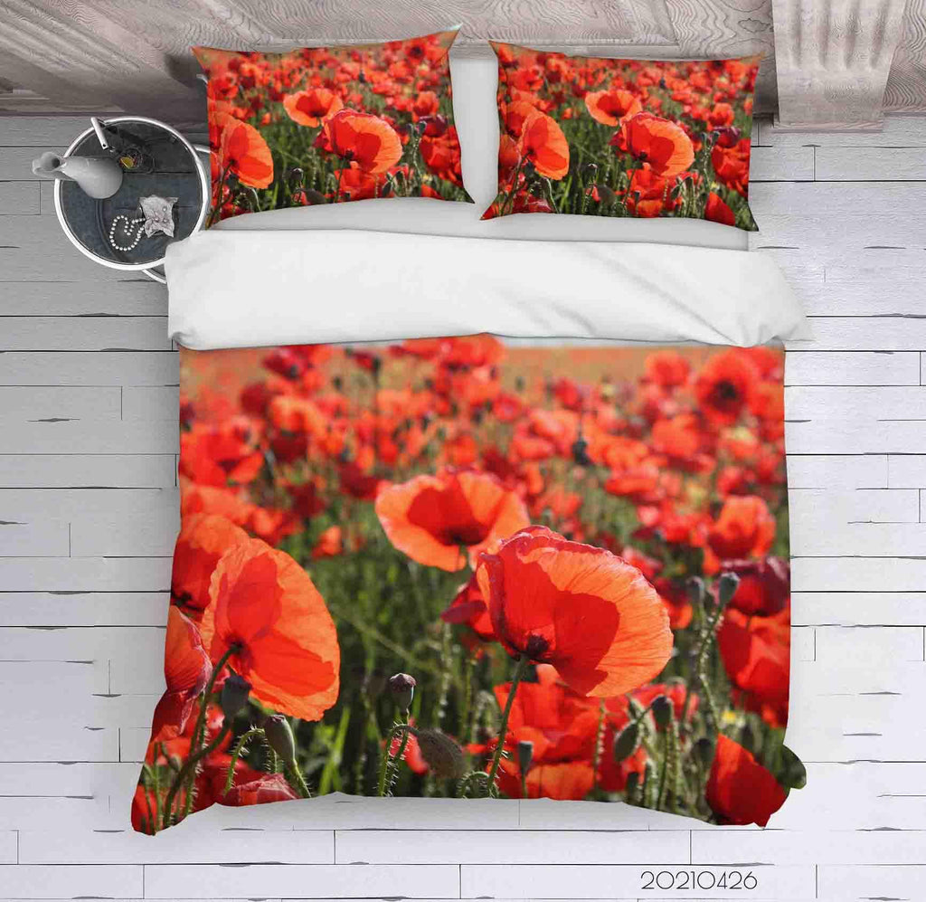 duvet cover poppies