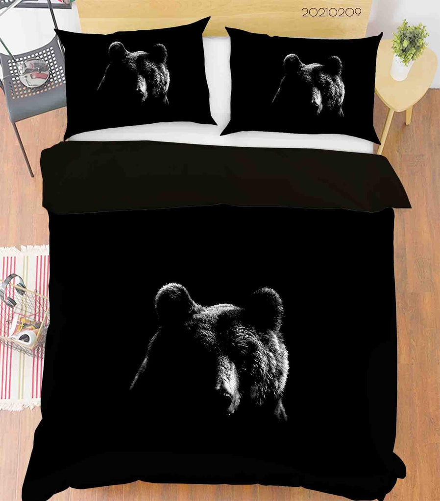 black bear quilt bedding