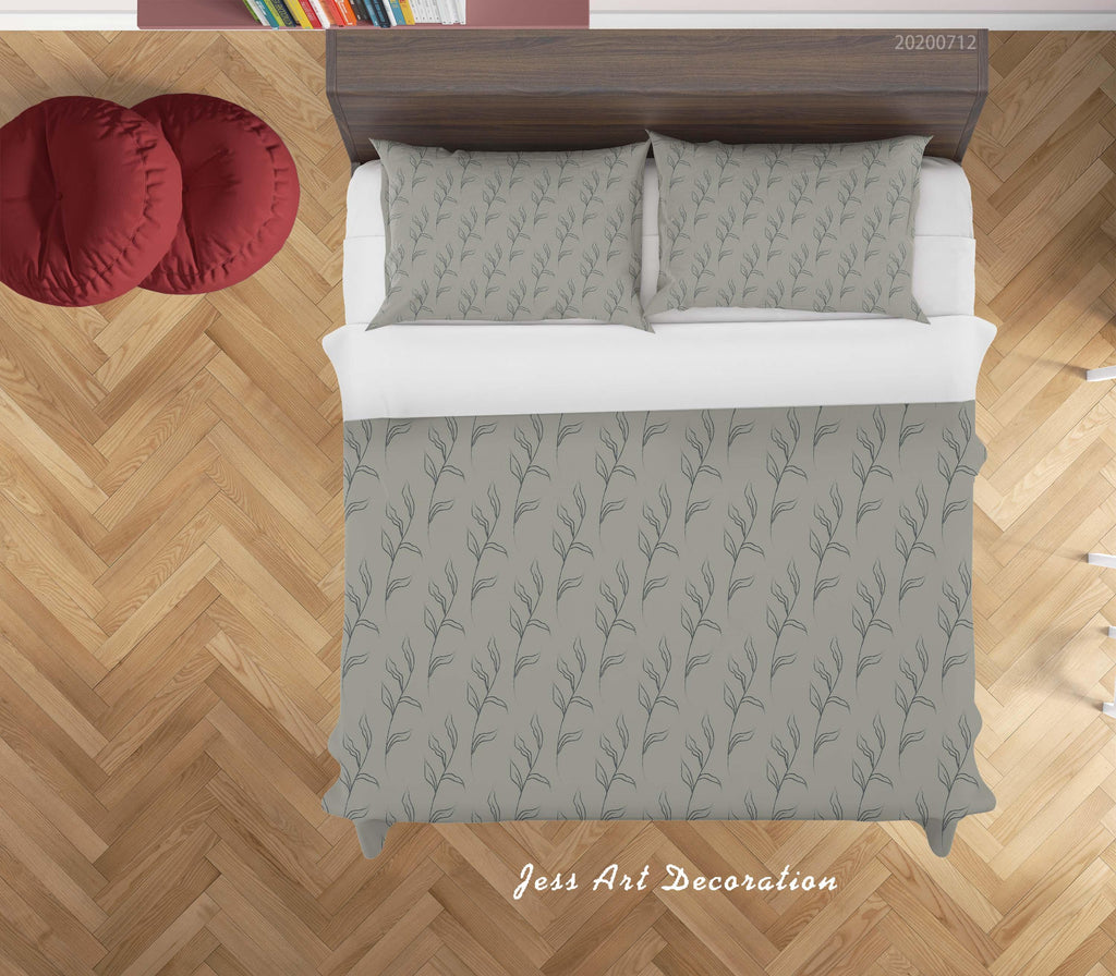 gray pattern duvet cover