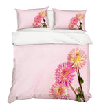 3D Pink Daisy Quilt Cover Set Bedding Set Pillowcases 48