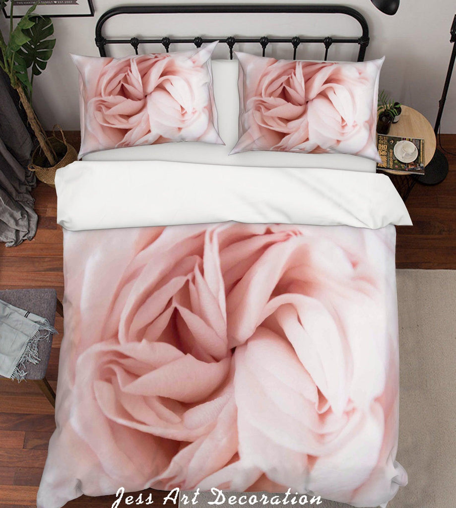 pink rose quilt set