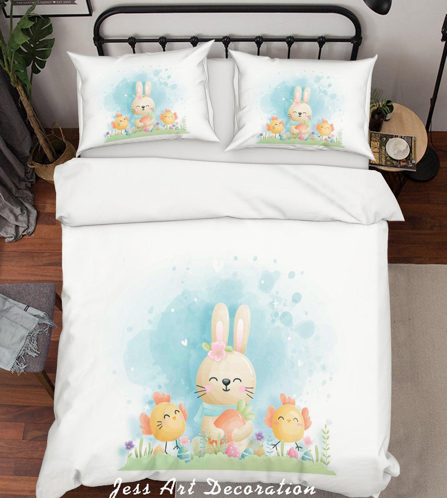 rabbit duvet set