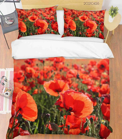 duvet cover poppies