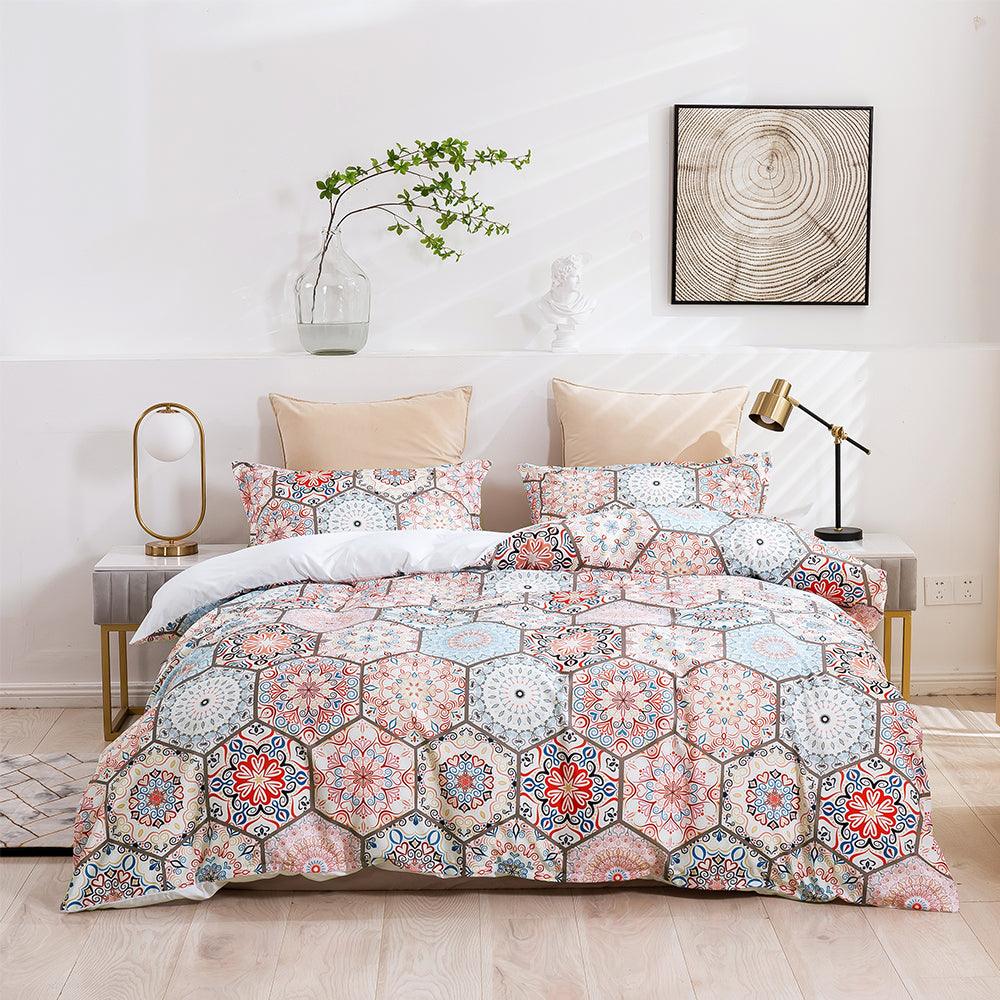 hexagon quilt cover