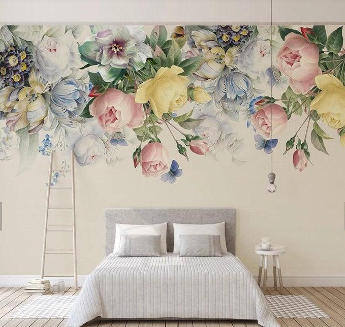 3d Amazing Spring Warm Floral Removable Wallpaper Peel Stick Wall Mura Jessartdecoration