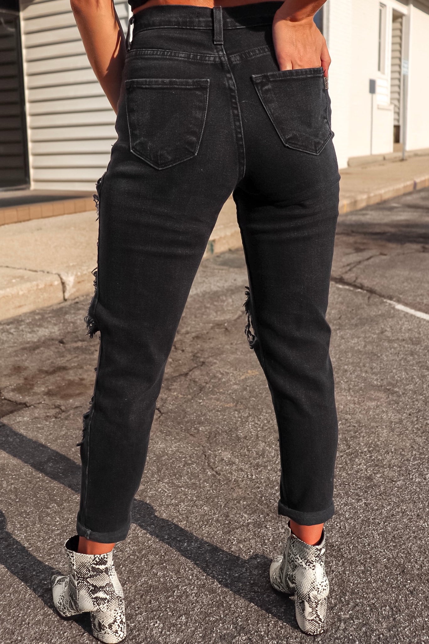vintage jeans black