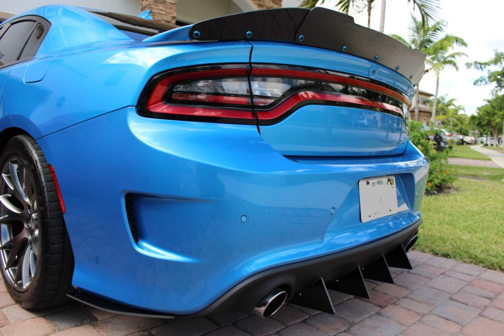 Charger Rear Diffuser 6 Piece Kit V1 SRT Hellcat Scat Pack Daytona 201