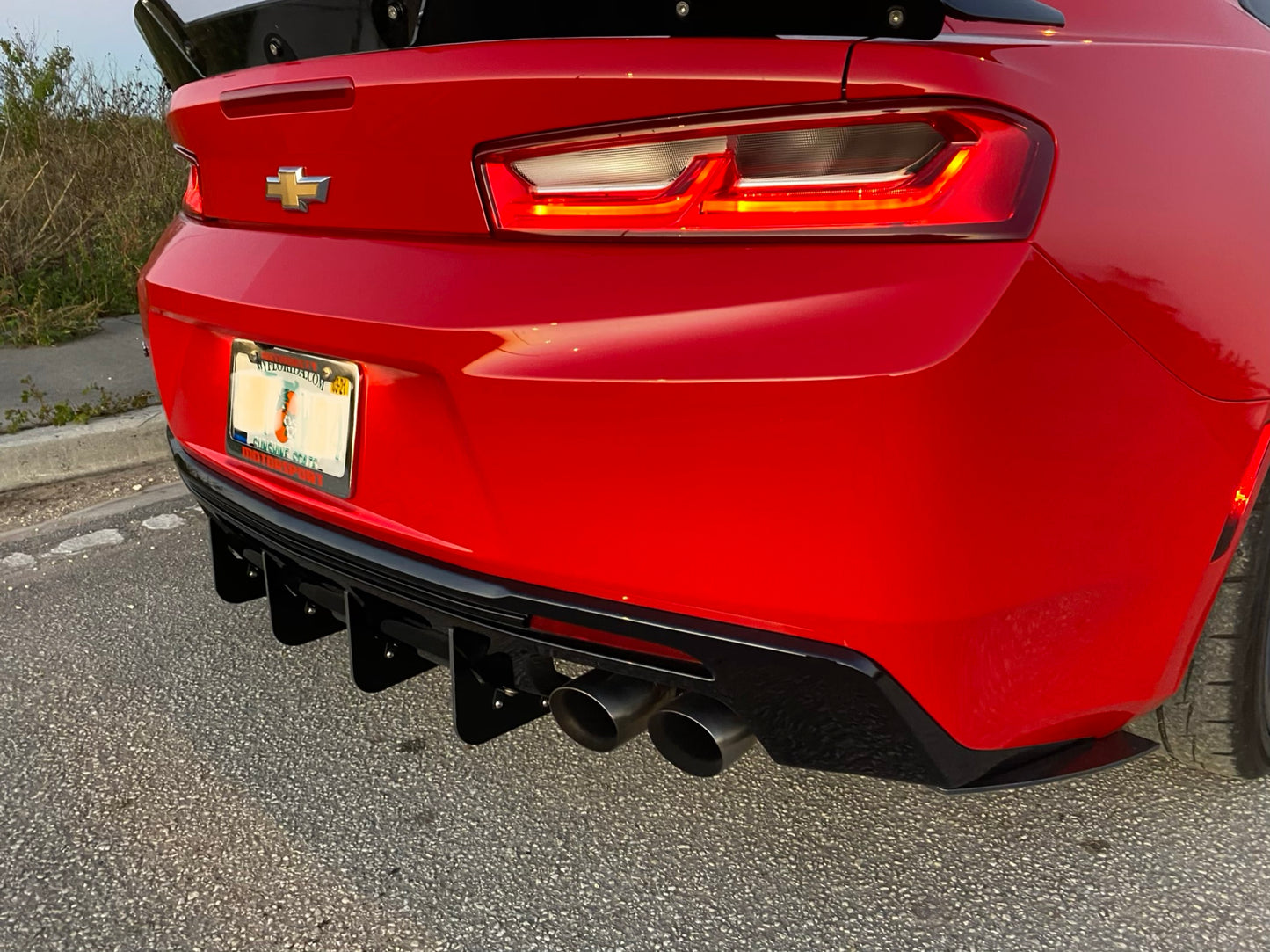 Full Rear Diffuser V7 - 6 Piece Kit compatible with Chevy Camaro SS ZL –  Authority Motorsport