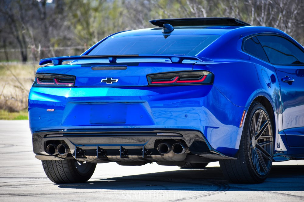 Camaro Full Rear Diffuser V6 6 Piece Kit SS ZL1 2016