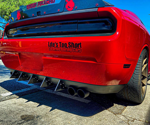 Challenger Rear Diffuser Kit 5 Piece V2 SXT SRT RT Hellcat 20092014