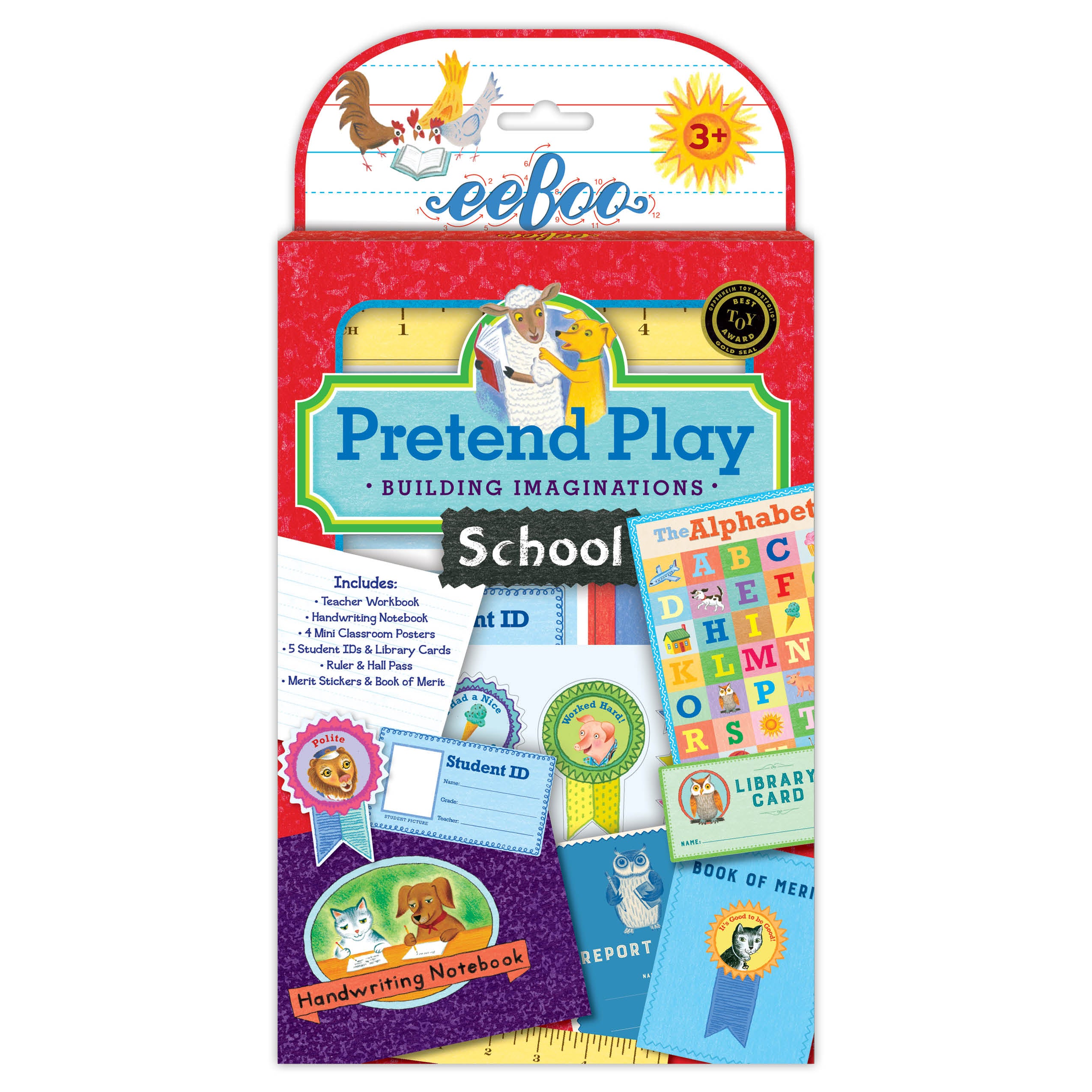 pretend and play school set