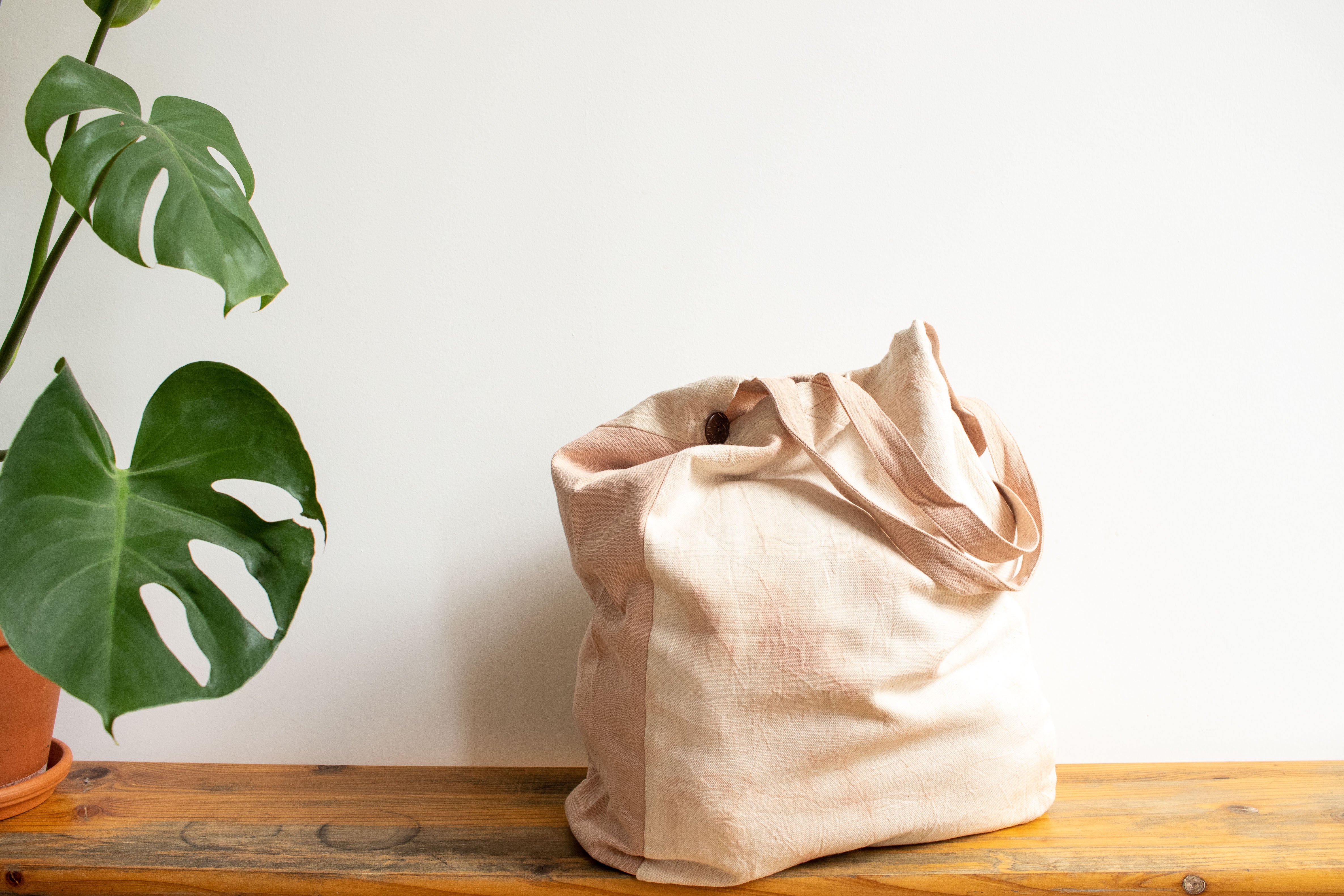 Tie Dye Tote Bag - Marble Light Pink - MuniMuni