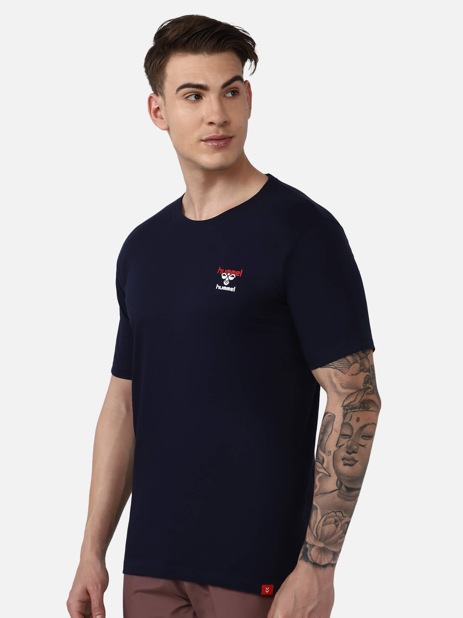 Champ Men Cotton Red T-Shirt – Hummel India