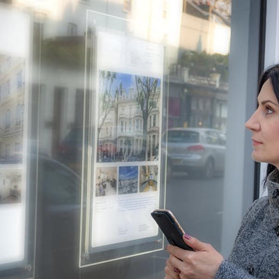 A1 LED Window Displays - 1 Panel, Portrait