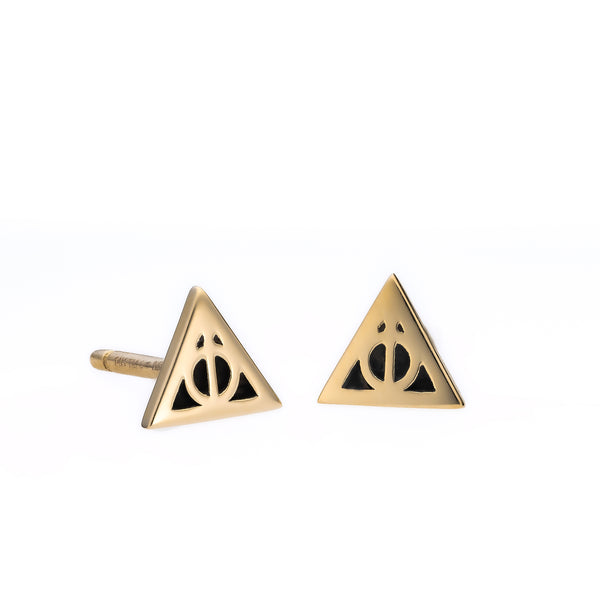 CIJ SALE - Tiny Gold Deathly Hallows Necklace - Gold Pendant