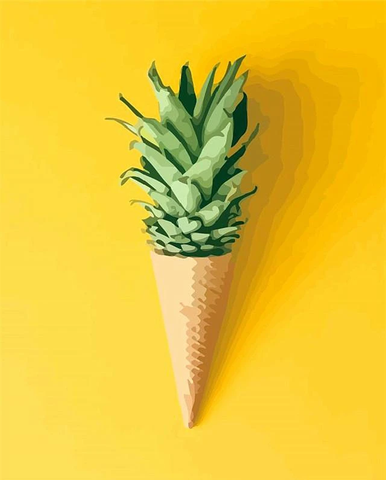 cone-shaped pineapple