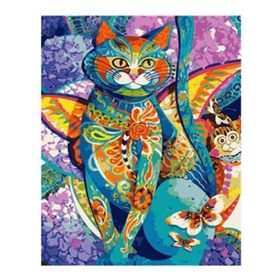 paint by numbers kit Colour Cat - Custom paint by number