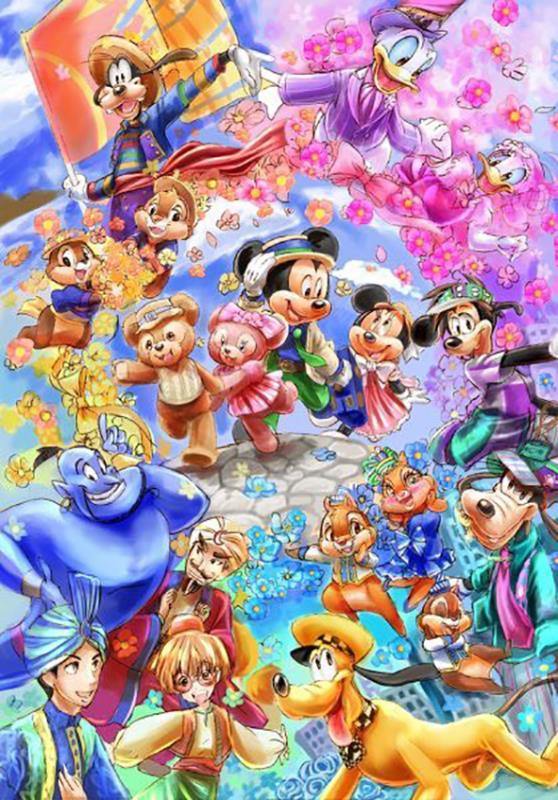 Tokyo Disney Resort Paint By Numbers - Paint By Numbers