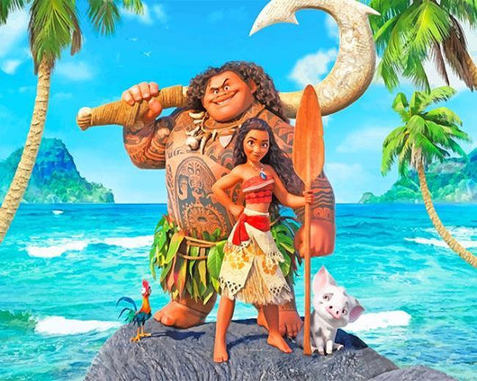 paint by numbers kit Disney moana movie