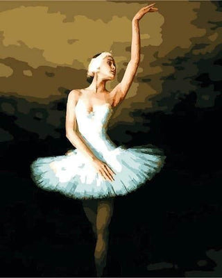 paint by numbers kit Elegant Ballerina - Custom paint by number