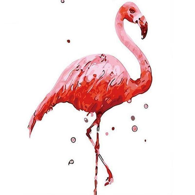 paint by numbers kit Flamingo 13 - Custom paint by number