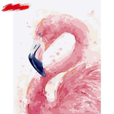 paint by numbers kit Flamingo 21 - Custom paint by number