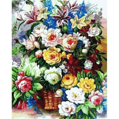 paint by numbers kit Flower 13 - Custom paint by number