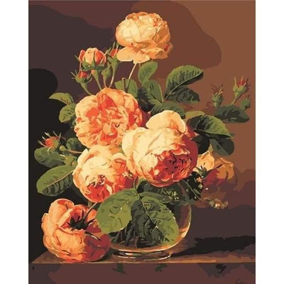 paint by numbers kit Flower 15 - Custom paint by number