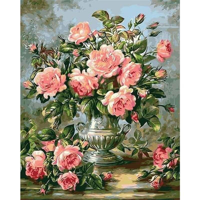 paint by numbers kit Flower 16 - Custom paint by number