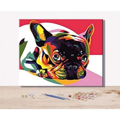 paint by numbers kit French Bulldog - Custom paint by number