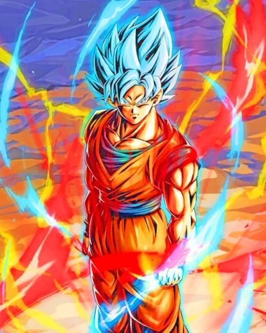 Goku super sayajin blue 2  Dragon ball z, Dragon ball painting, Dragon ball