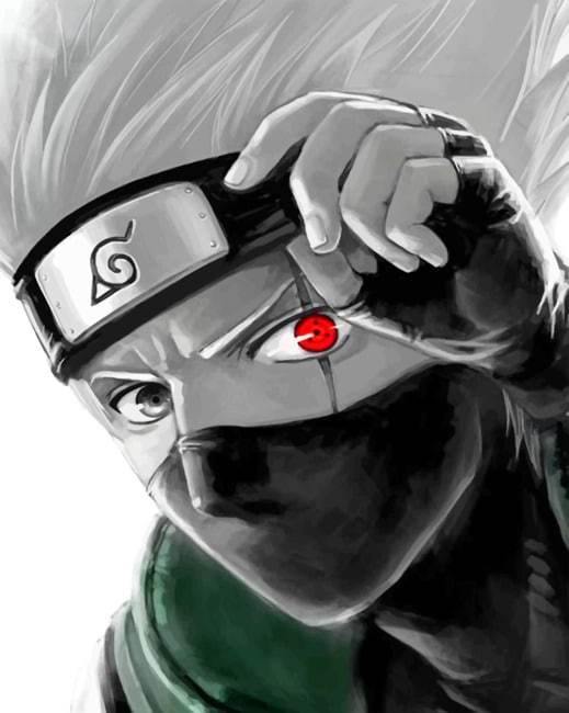 Kakashi Hatake Naruto Paint By Numbers - Numeral Paint Kit