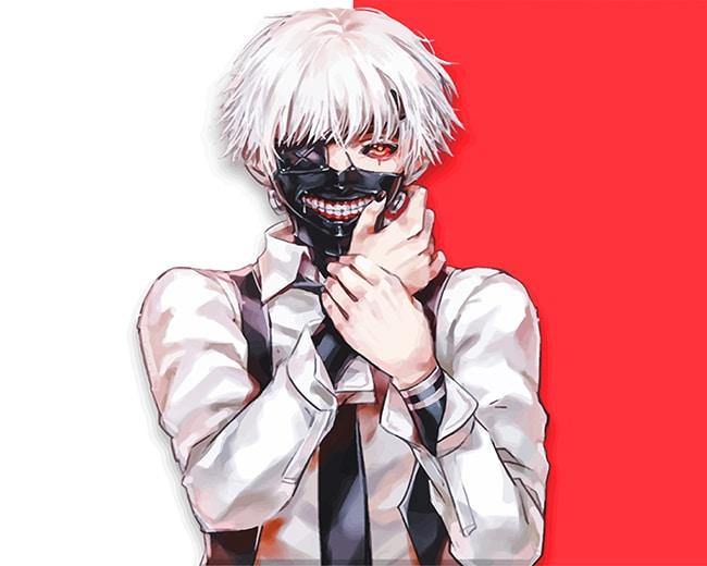 Kaneki Tokyo Ghoul Paint By Numbers - Numeral Paint Kit