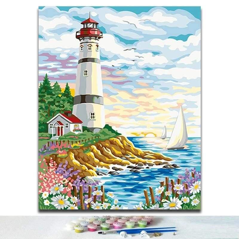 Lighthouse Paint by Number 