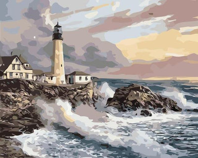 paint by numbers kit Lighthouse 11 - Custom paint by number