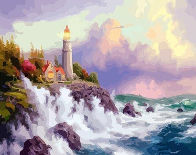 paint by numbers kit Lighthouse 24 - Custom paint by number