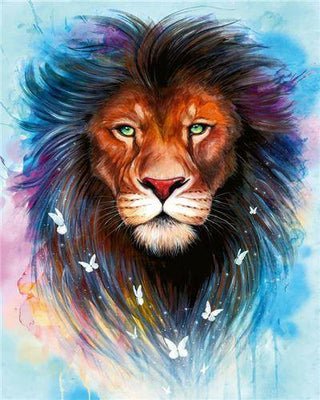 paint by numbers kit Majestic Lion 2 - Custom paint by number