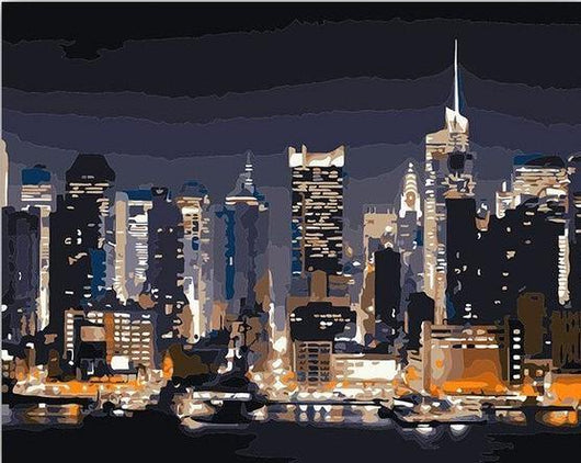 Buy Manhattan at Night - painting by numbers online