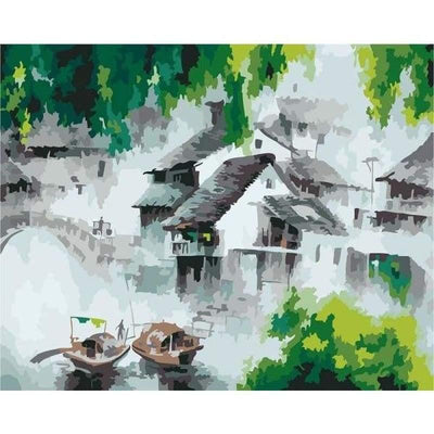 paint by numbers kit Scenery 12 - Custom paint by number
