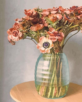 paint by numbers kit The Vase of flowers - Custom paint by number