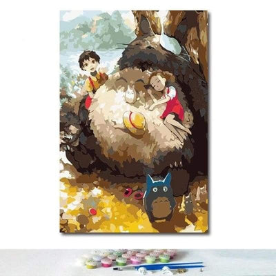 paint by numbers kit Totoro 4 - Custom paint by number
