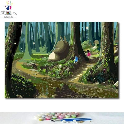 paint by numbers kit Totoro 6 - Custom paint by number