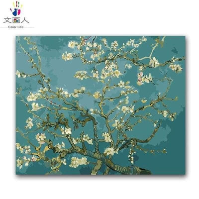 paint by numbers kit Vincent Van Gogh Almond Blossom - Custom paint by number