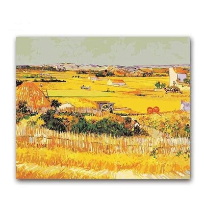 paint by numbers kit Vincent Van gogh De oogst - Paint by numbers - Custom paint by number