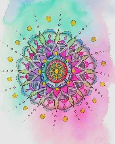 Imagimake Mandala Art Kit | Watercolor Paint Set | 12 Exciting Mandala Projects in Arts and Crafts for Kids Ages 8-12 | Teen Gifts for Girls Ages 14