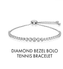 Diamond Bezel Bolo Tennis Bracelet