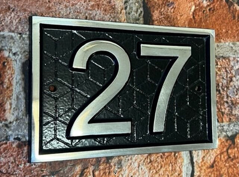 house number sign